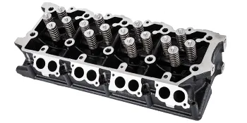 VEVOR cylinder head assembly with valves and springs, detailed top view.