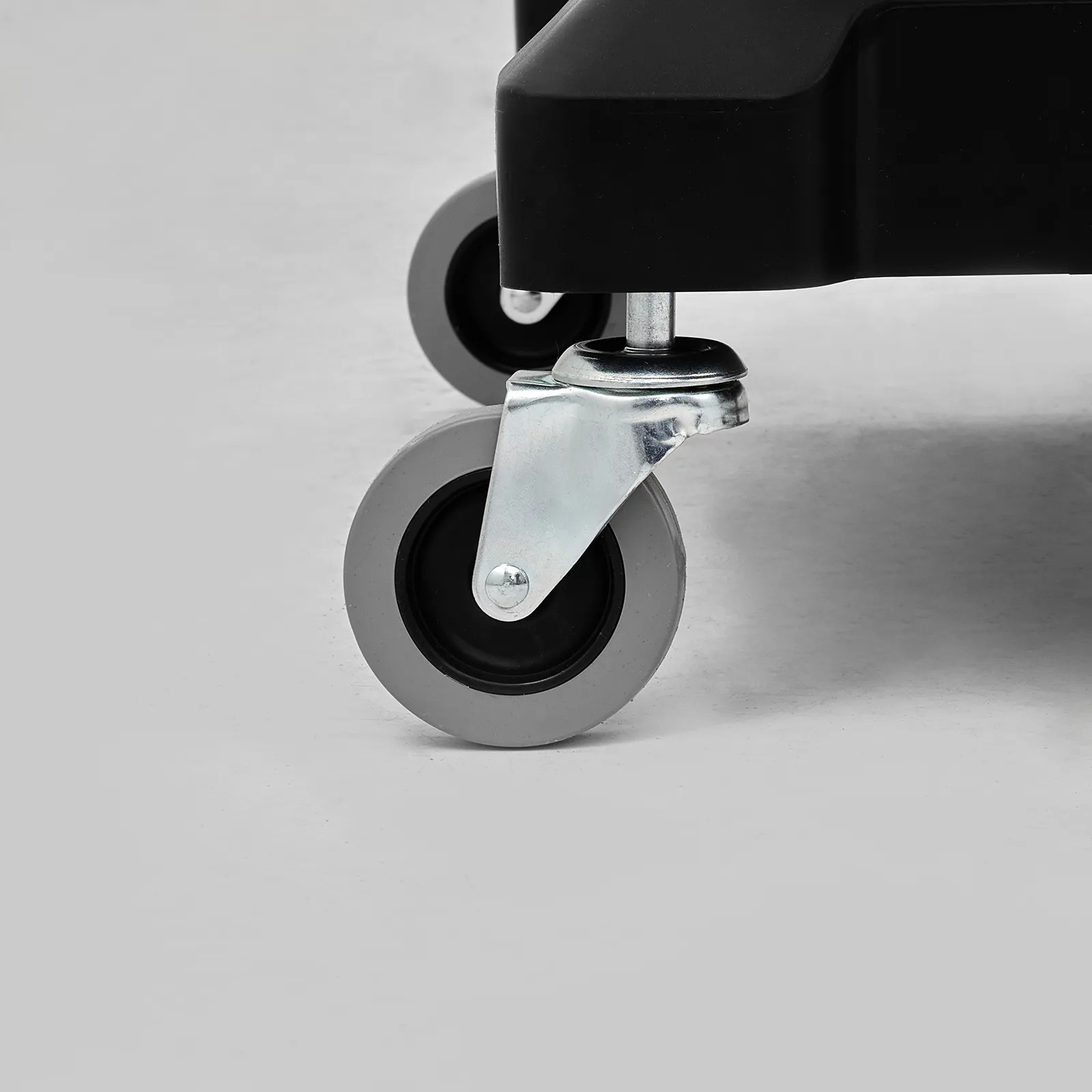 VEVOR cleaning cart with durable swivel caster wheels for easy mobility on various floor surfaces.