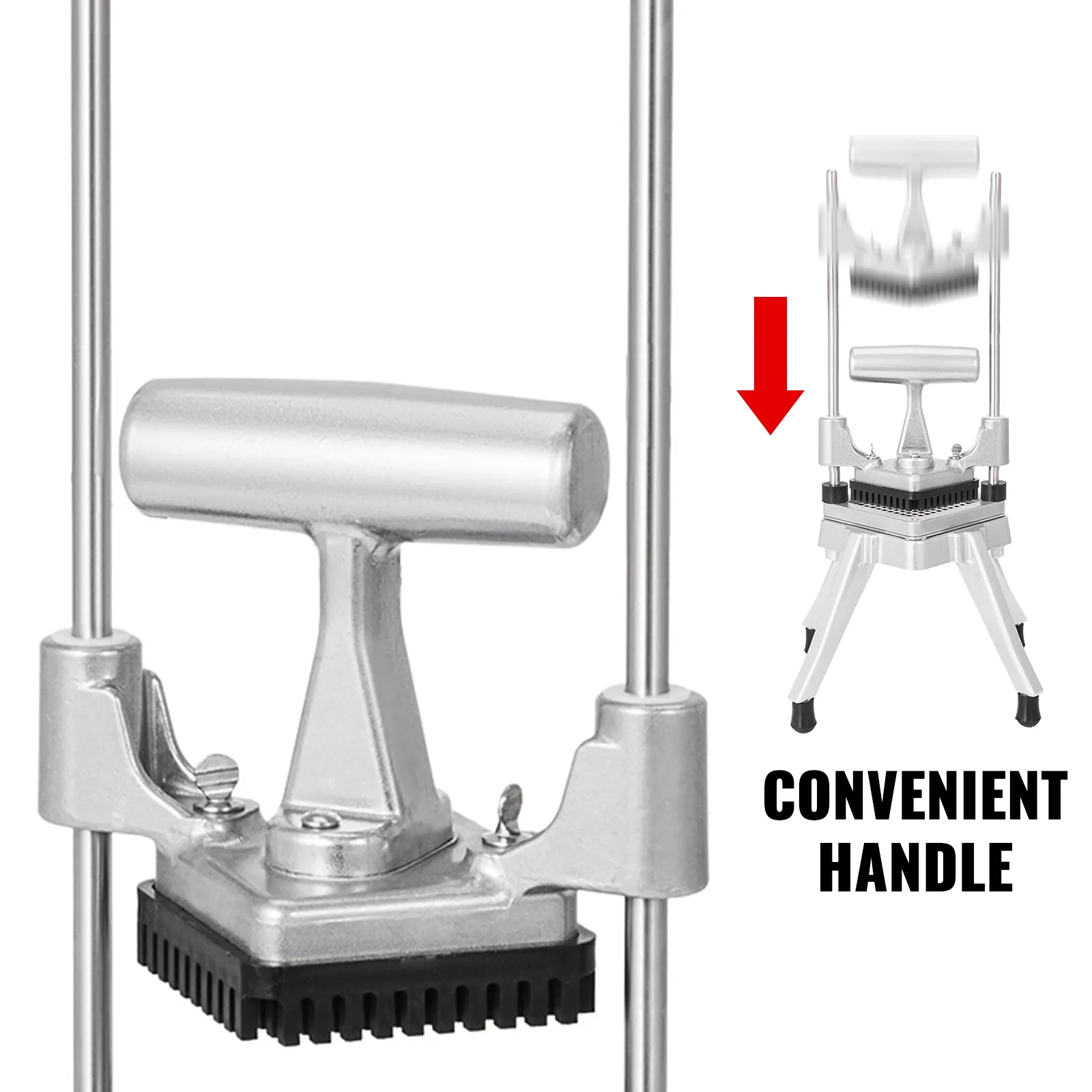 VEVOR vegetable chopper with convenient handle and sturdy base for easy chopping.