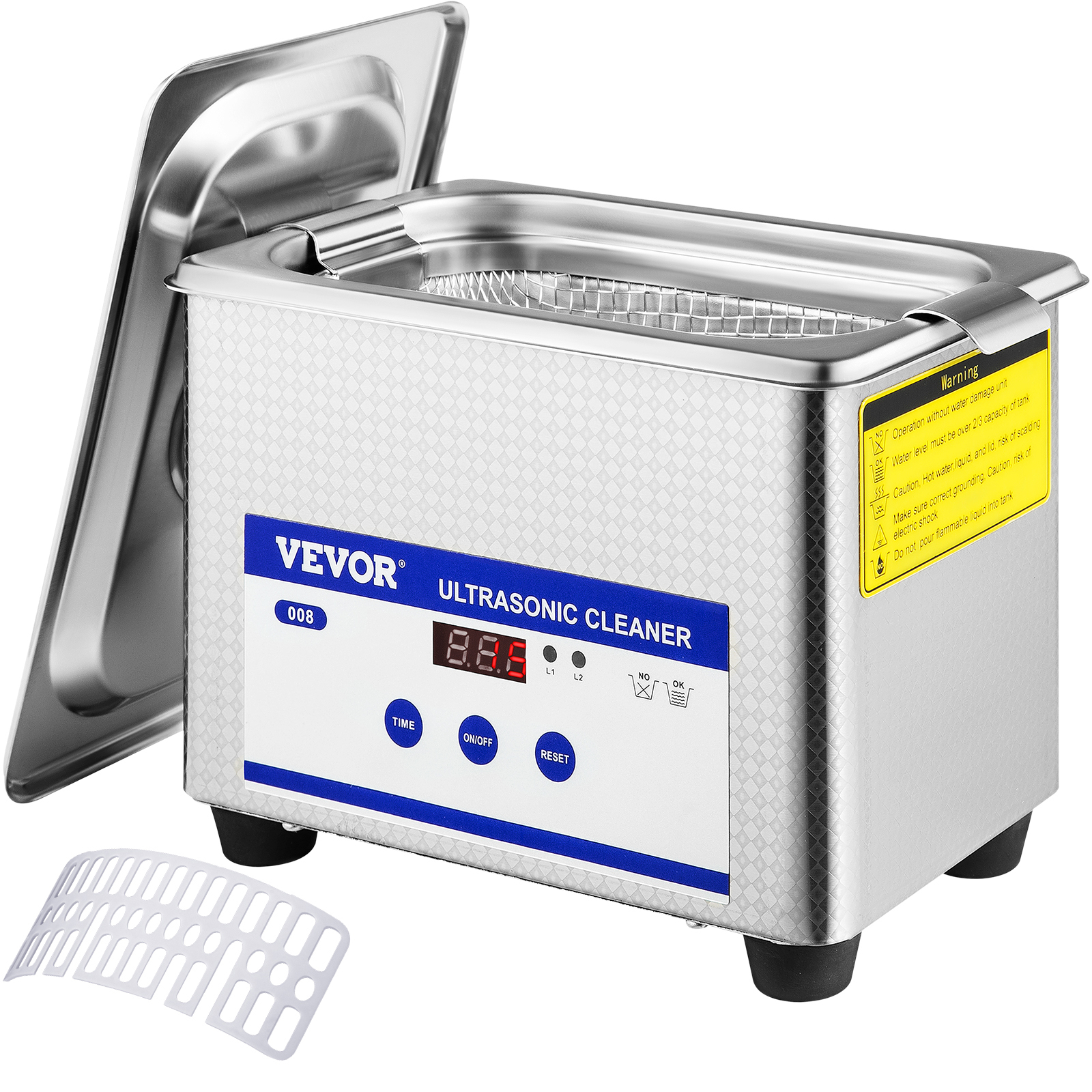 VEVOR 0.8L Professional Ultrasonic Cleaner 304 Stainless