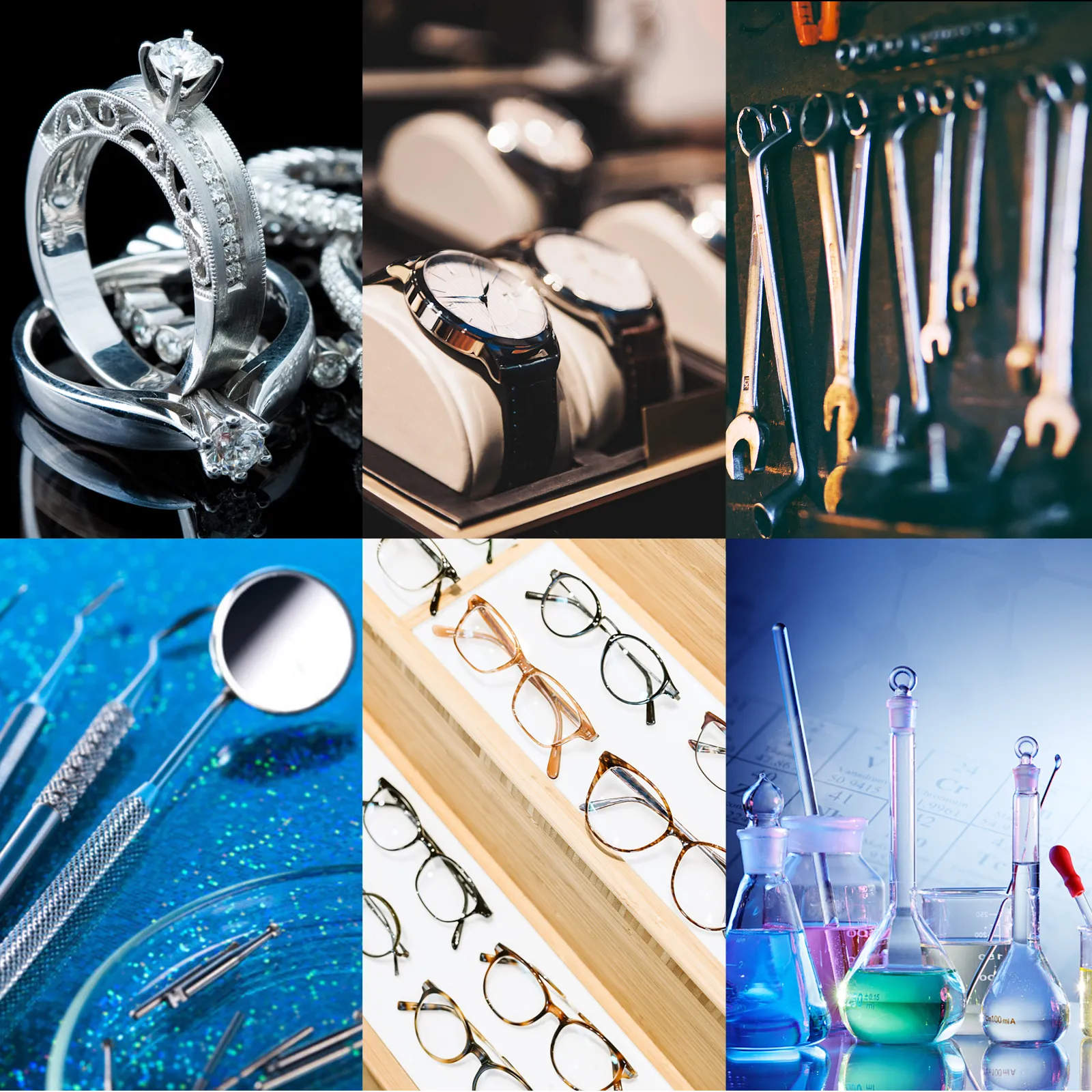 Joyas, relojes, herramientas, instrumentos dentales, gafas y equipos de laboratorio limpiados por el limpiador ultrasónico digital VEVOR.