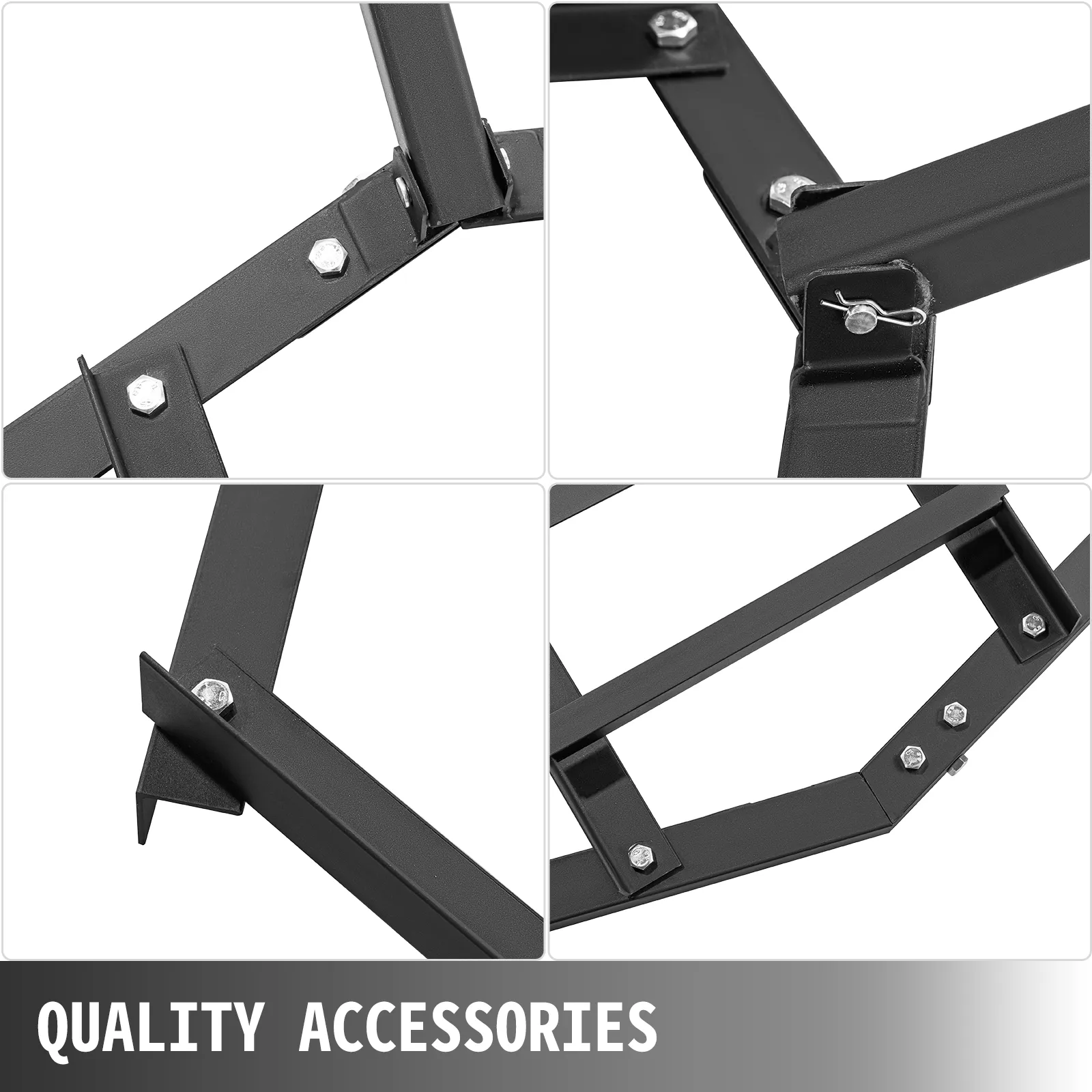 Componentes de arrastre de entrada VEVOR con pernos y pasadores que muestran accesorios de calidad.