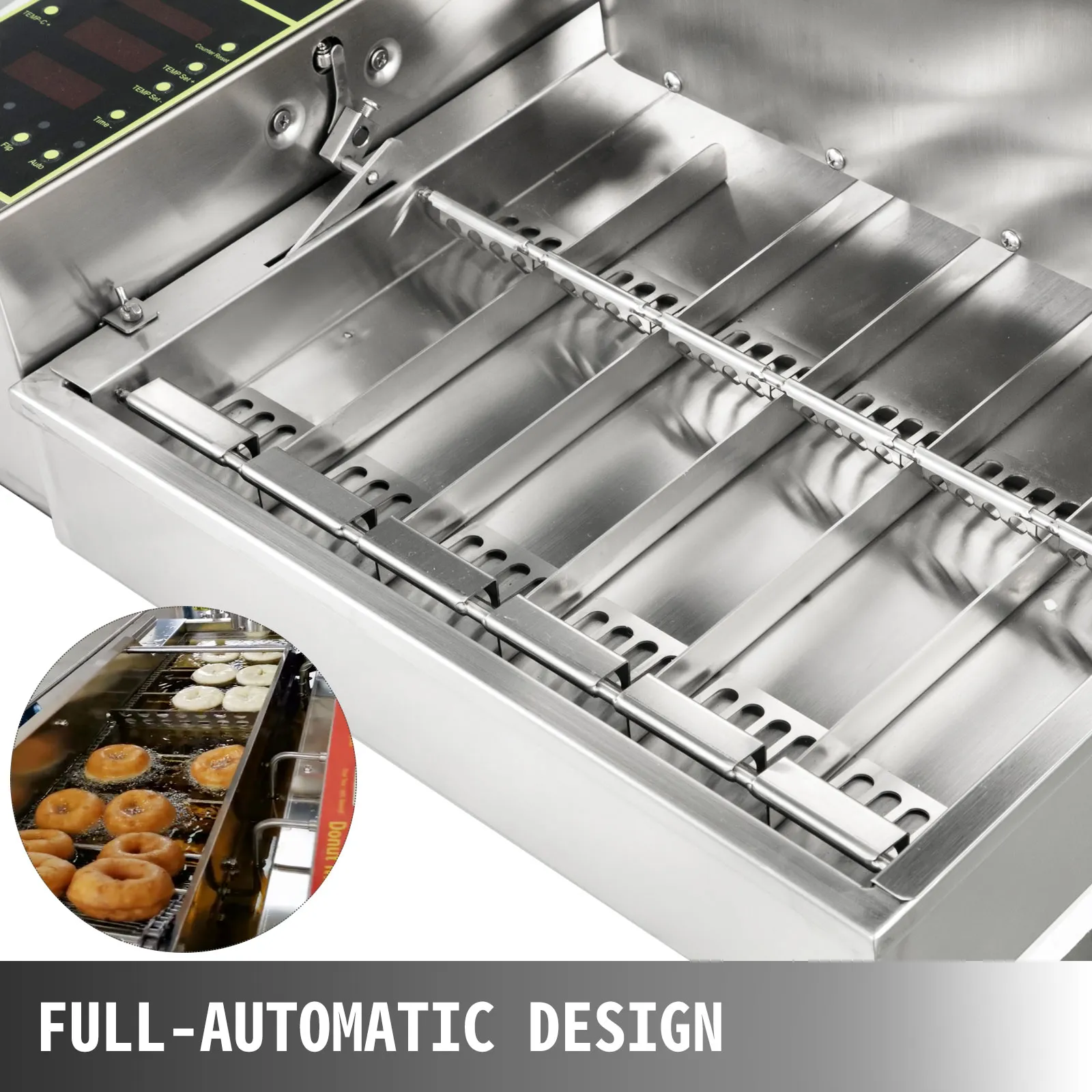VEVOR donut making machine with full-automatic design and digital controls.