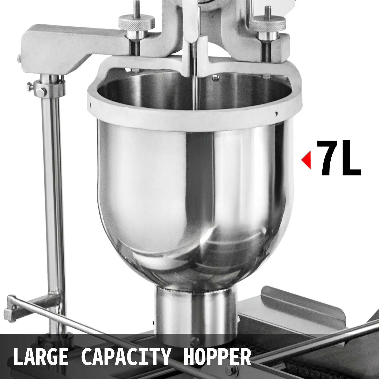 Máquina para hacer donuts VEVOR con tolva de gran capacidad de 7 l.