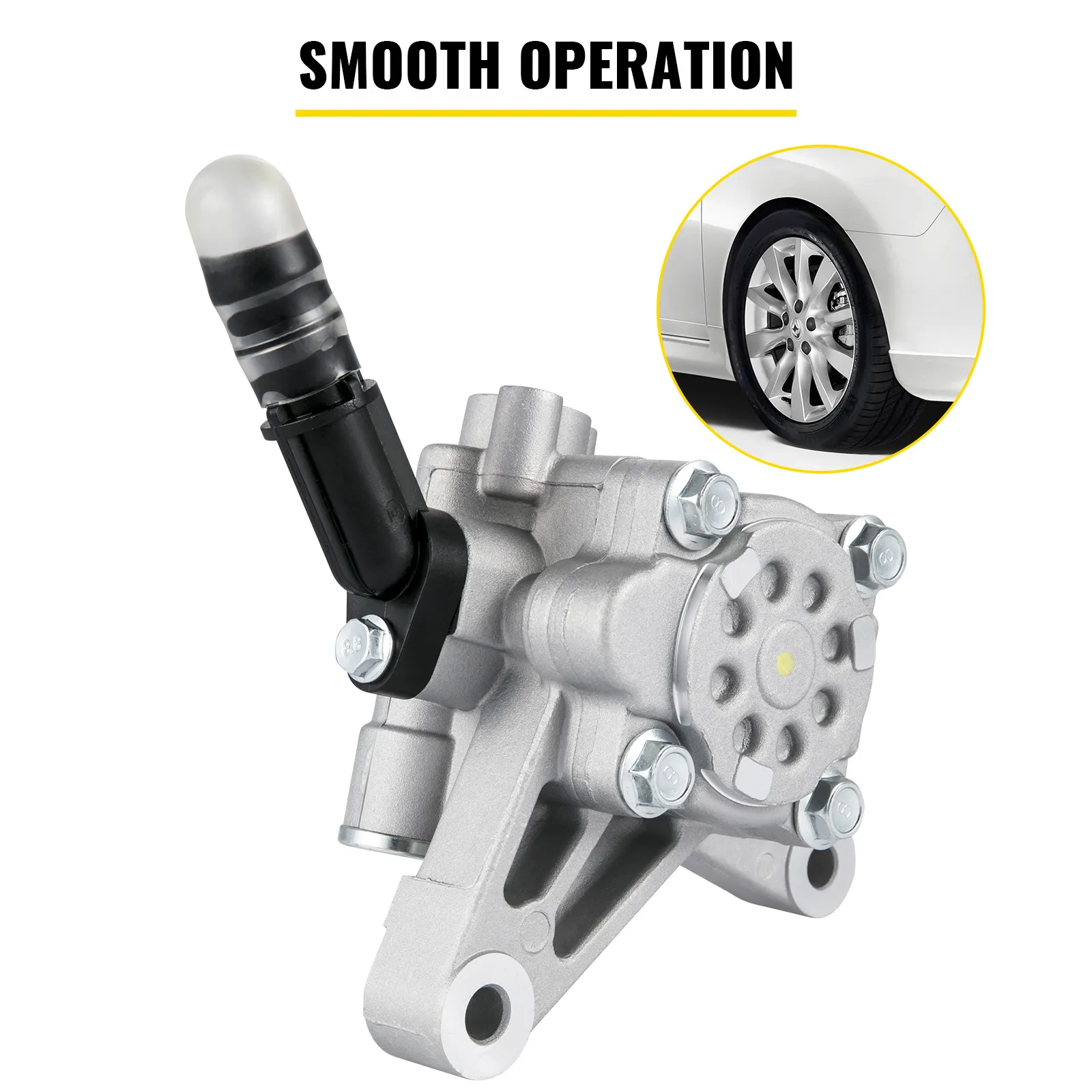 VEVOR power steering pump ensuring smooth operation for vehicle steering.