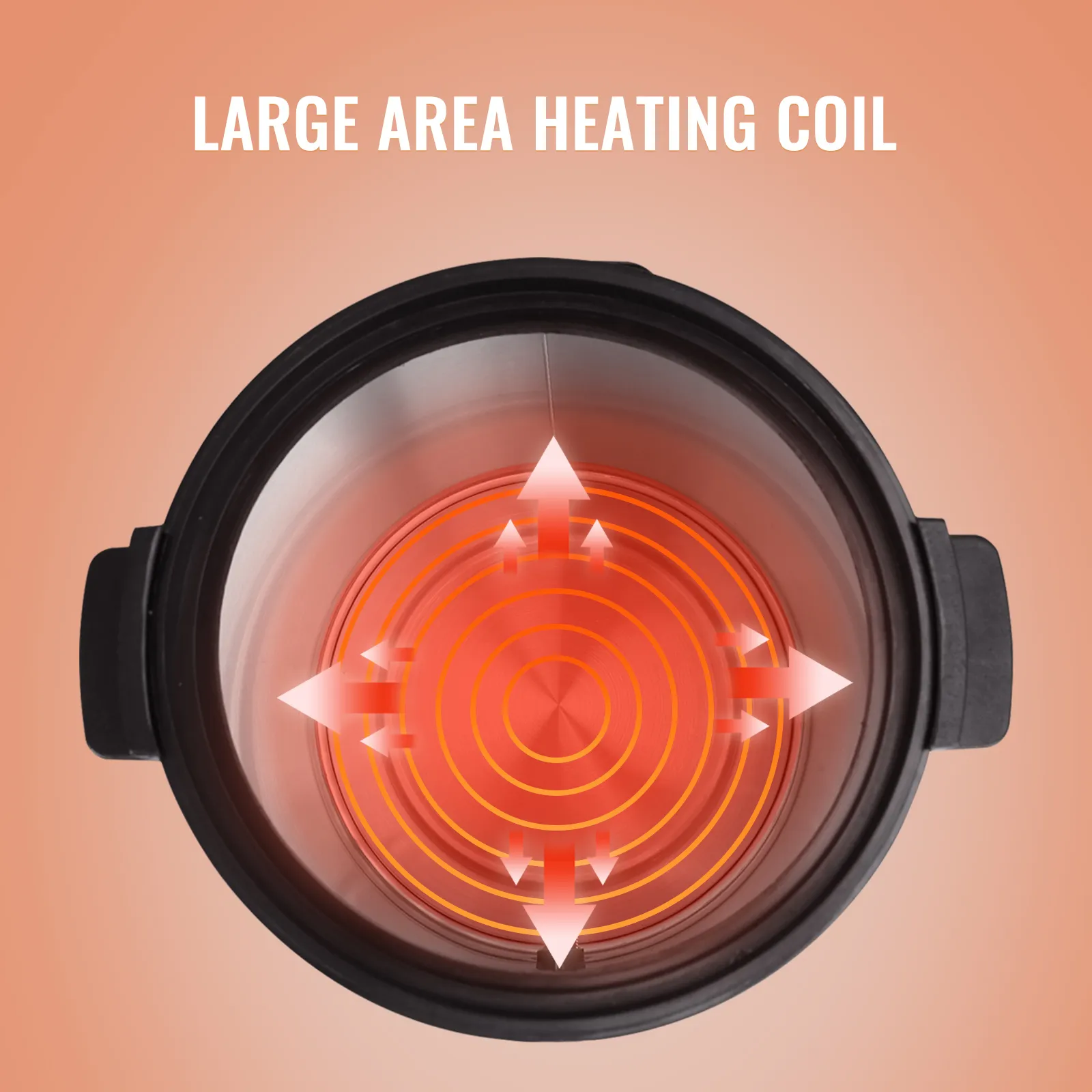 VEVOR wax melter with large area heating coil and directional heat distribution.