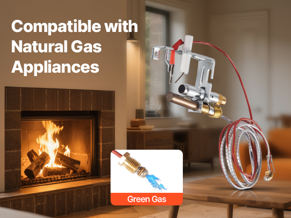 VEVOR Gas Fireplace Pilot Assembly – OE 103779-01, NG8218