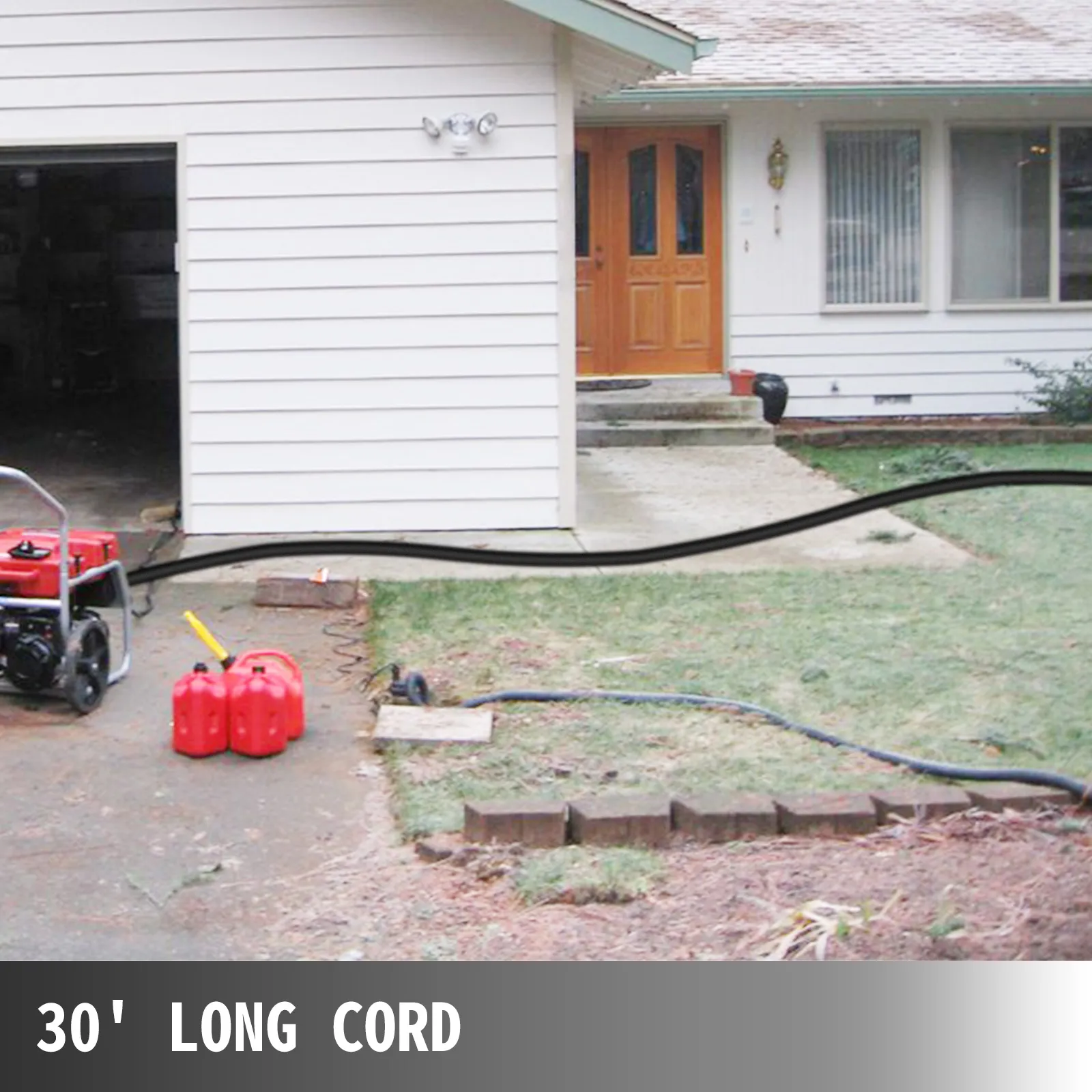 Generador portátil conectado a la casa con cable de alimentación VEVOR rv.