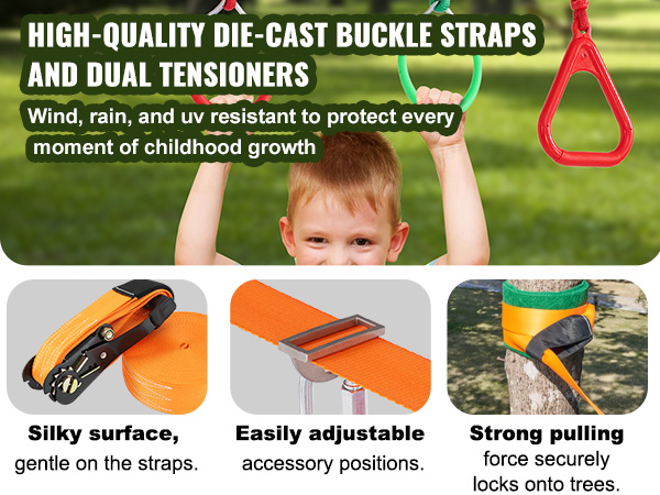 趣味・スポーツ・実用 SPORTS CHART14 OUTDOOR LIFE 50FT Ninja Warrior Obstacle Course For Kids Gym Playground