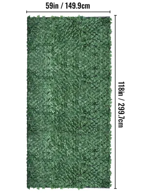 Mampara de privacidad de hiedra VEVOR de 59 x 118 pulgadas.