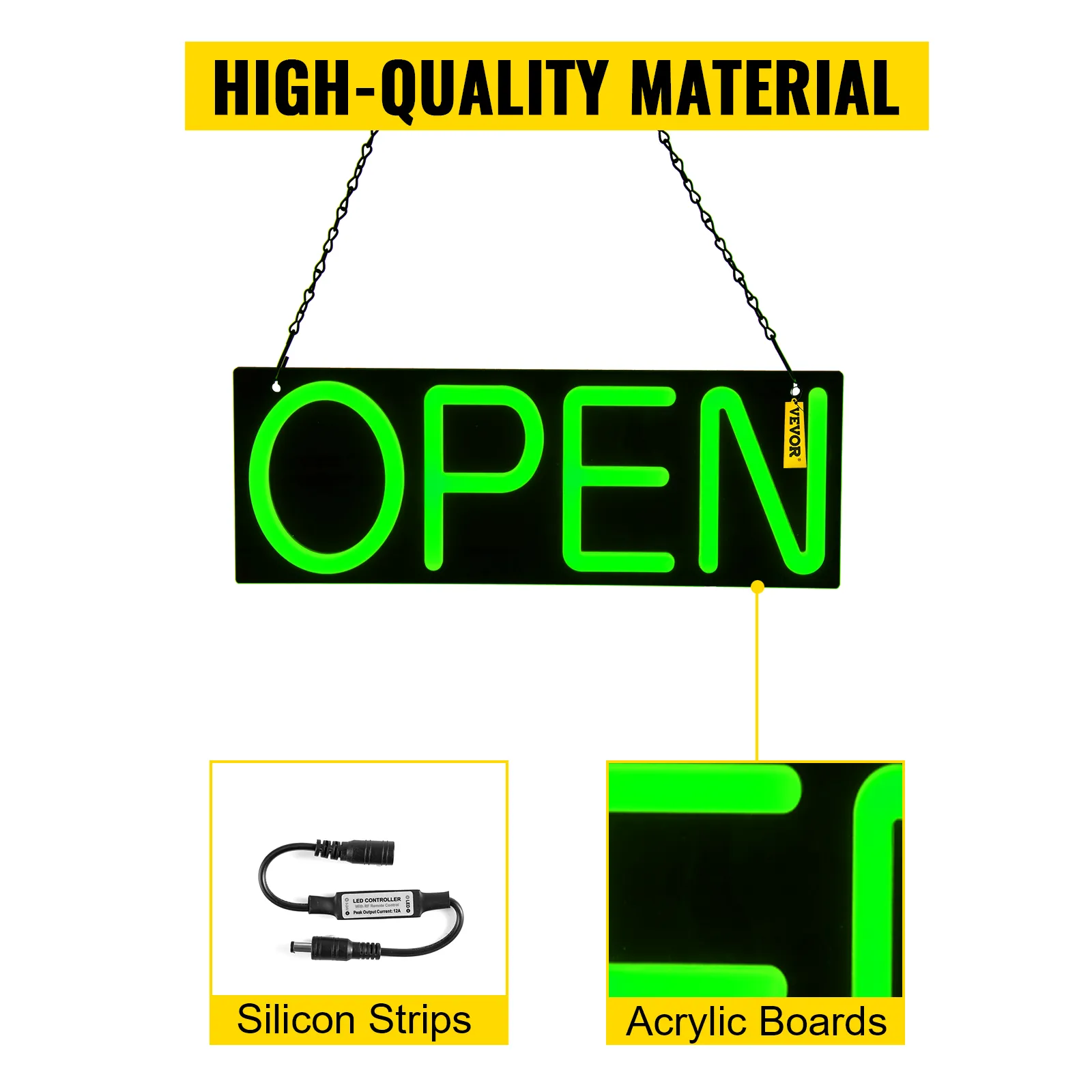 VEVOR LED Open Sign, 20