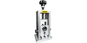 VEVOR wire stripping machine with adjustable handle and stainless steel construction.