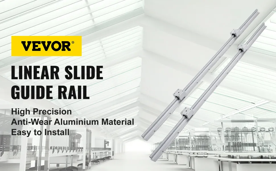 VEVOR linear rail: high precision, anti-wear aluminium, easy to install in a modern facility.