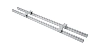 dual VEVOR linear rail set with two sliders on parallel tracks.