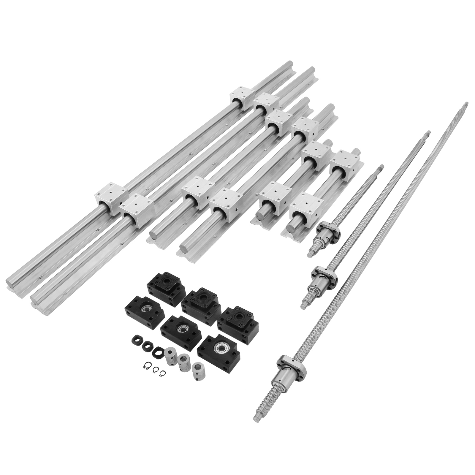 VEVOR Linear Rail, Ballscrew x 3, RM1605-350mm 650mm 1050mm