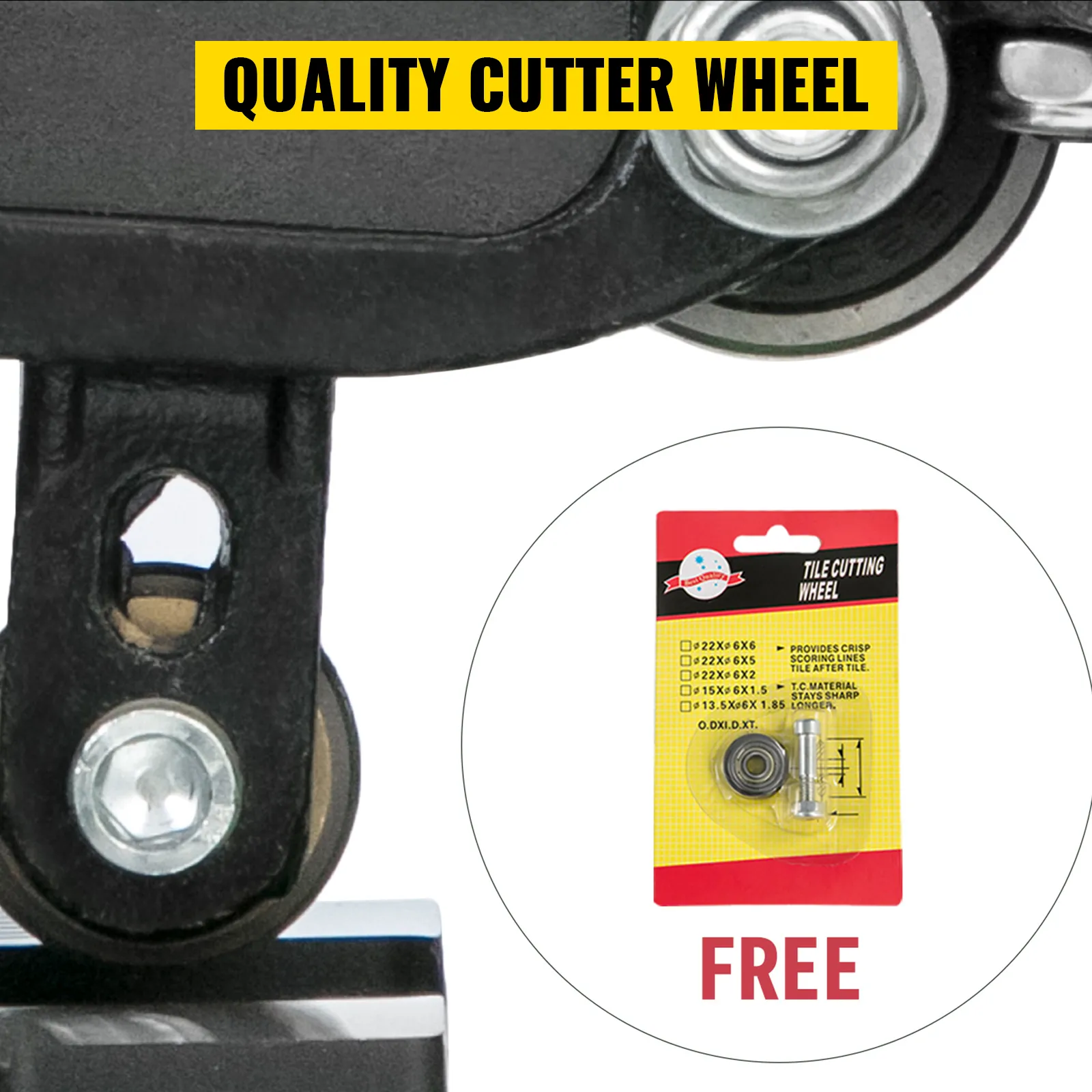 quality cutter wheel for VEVOR tile cutter with free replacement tile cutting wheel.