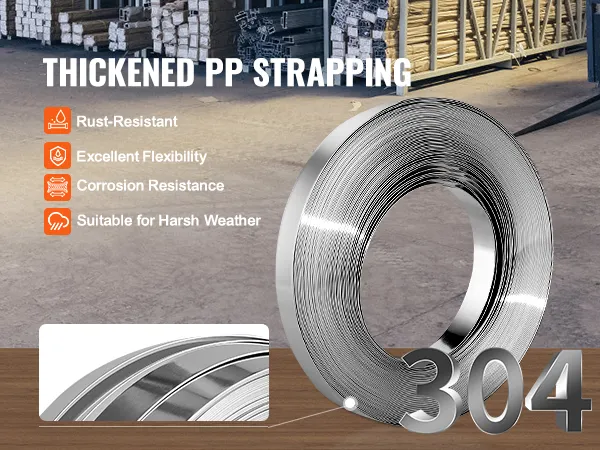 Bobina di nastro in acciaio inossidabile 304, resistente alla ruggine e alla corrosione, flessibile, adatta alle condizioni atmosferiche avverse.