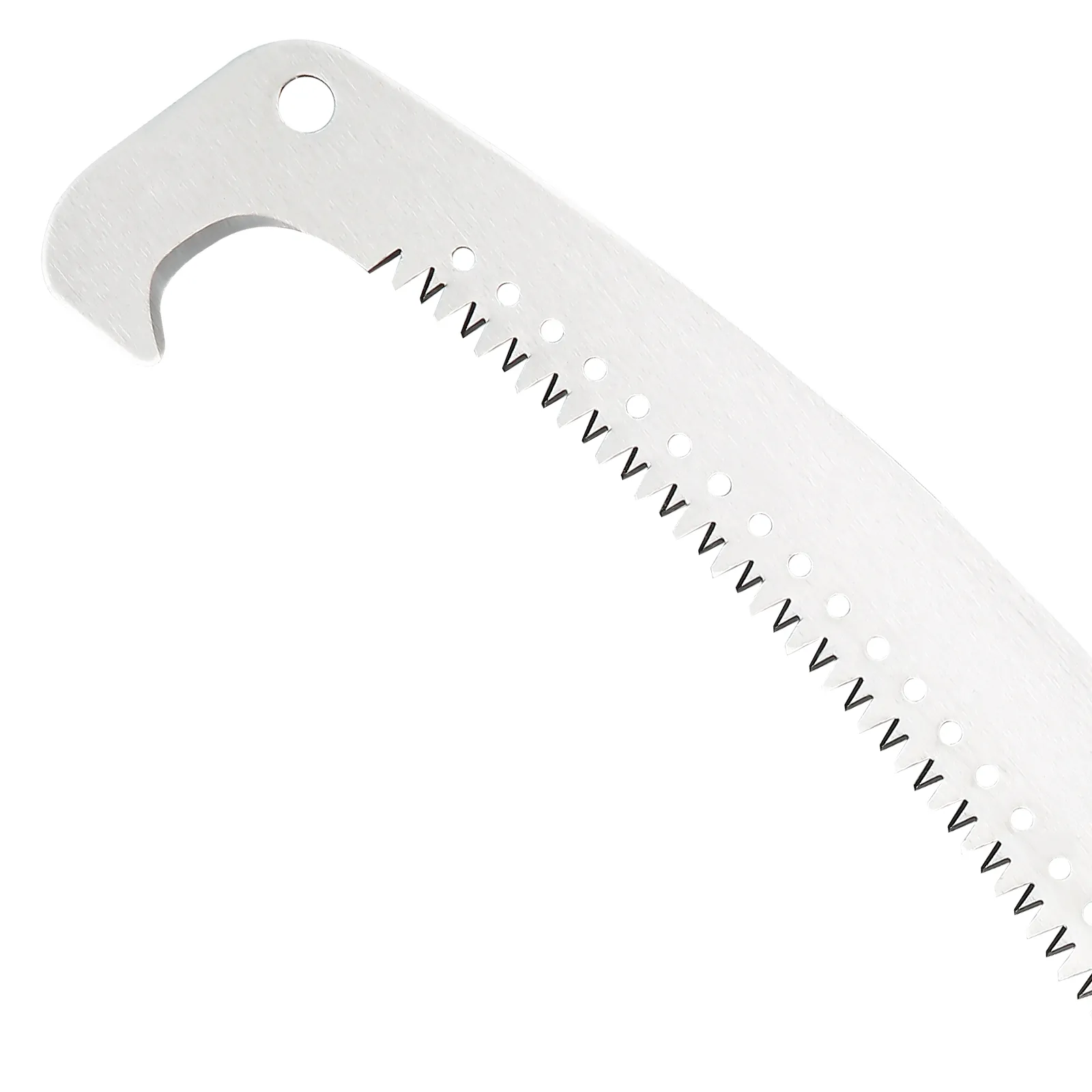 VEVOR manual pole saw blade with sharp teeth and hook tip for efficient pruning.