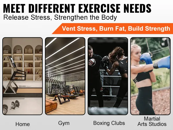 meet different exercise needs with VEVOR punching bag stand for home, gym, boxing clubs, and martial arts.