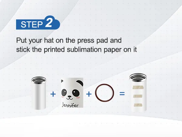 step 2: fix printed sublimation paper on tumbler with heat tape for VEVOR tumbler heat press.