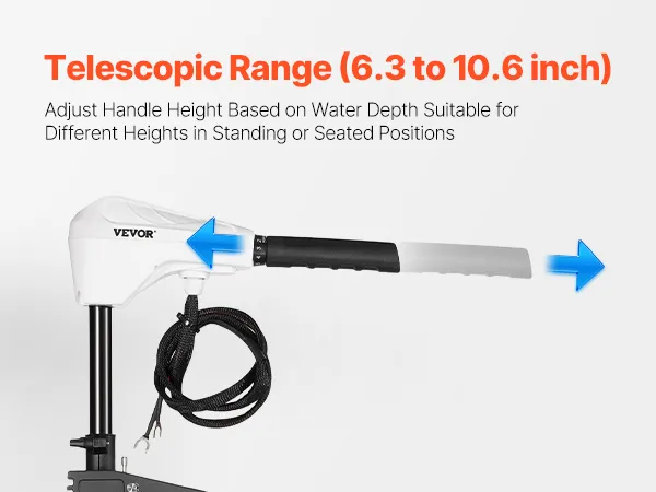 86lb 24V Thrust Electric Trolling Motor Saltwater Trolling Boat Engine for Kayak