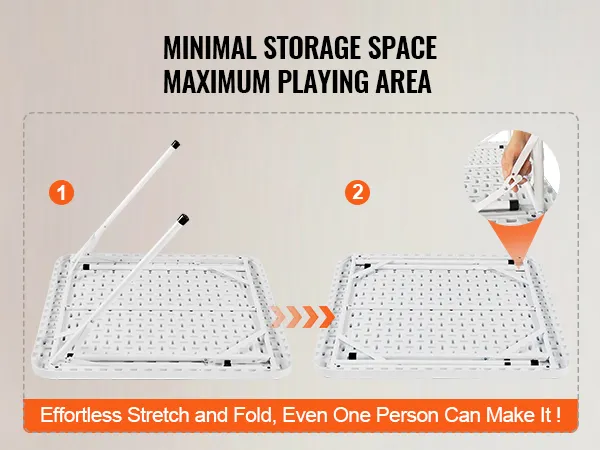 VEVOR mahjong table: foldable, compact design with dimensions, suitable for minimal storage and maximum play.