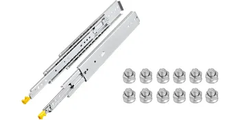 VEVOR drawer slides with mounting screws included.