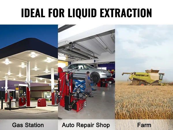 ideale per l'estrazione di liquidi: stazioni di servizio, officine di riparazione auto e aziende agricole. Pompa per fusti VEVOR.