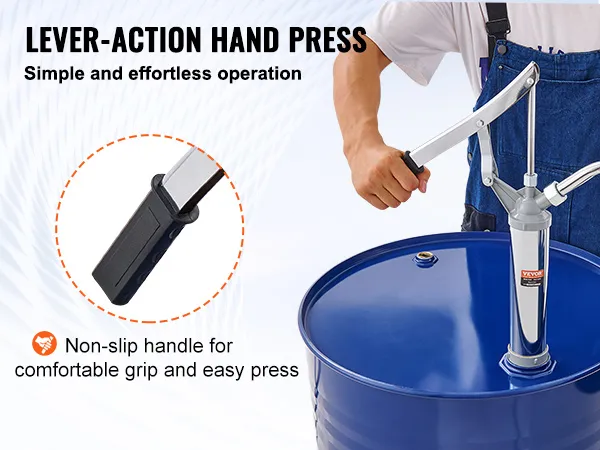 VEVOR handpumpe für einfaches pumpen mit rutschfestem griff.