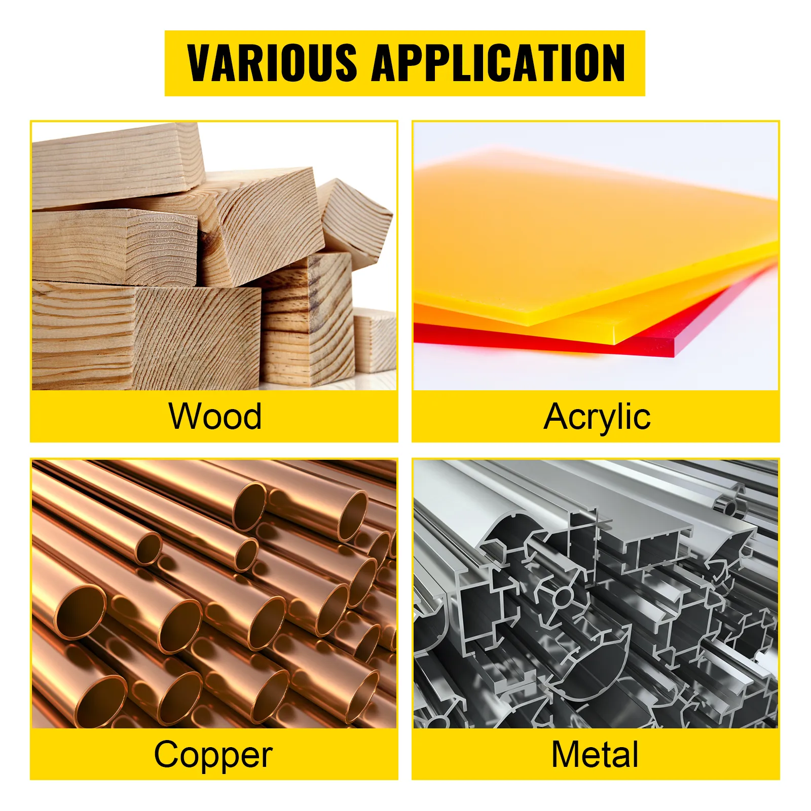 Lijadora de disco de banda VEVOR para aplicaciones de madera, acrílico, cobre y metal.