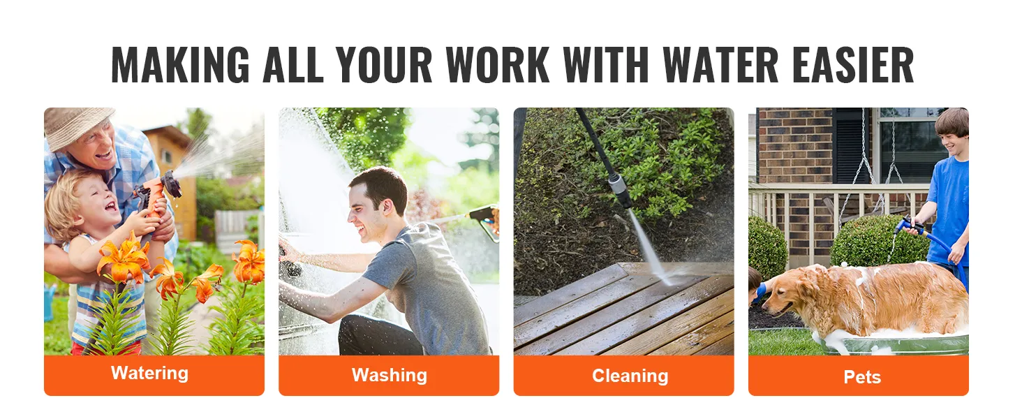 making all your work with water easier: watering, washing, cleaning, and pets with VEVOR hose reel cart.