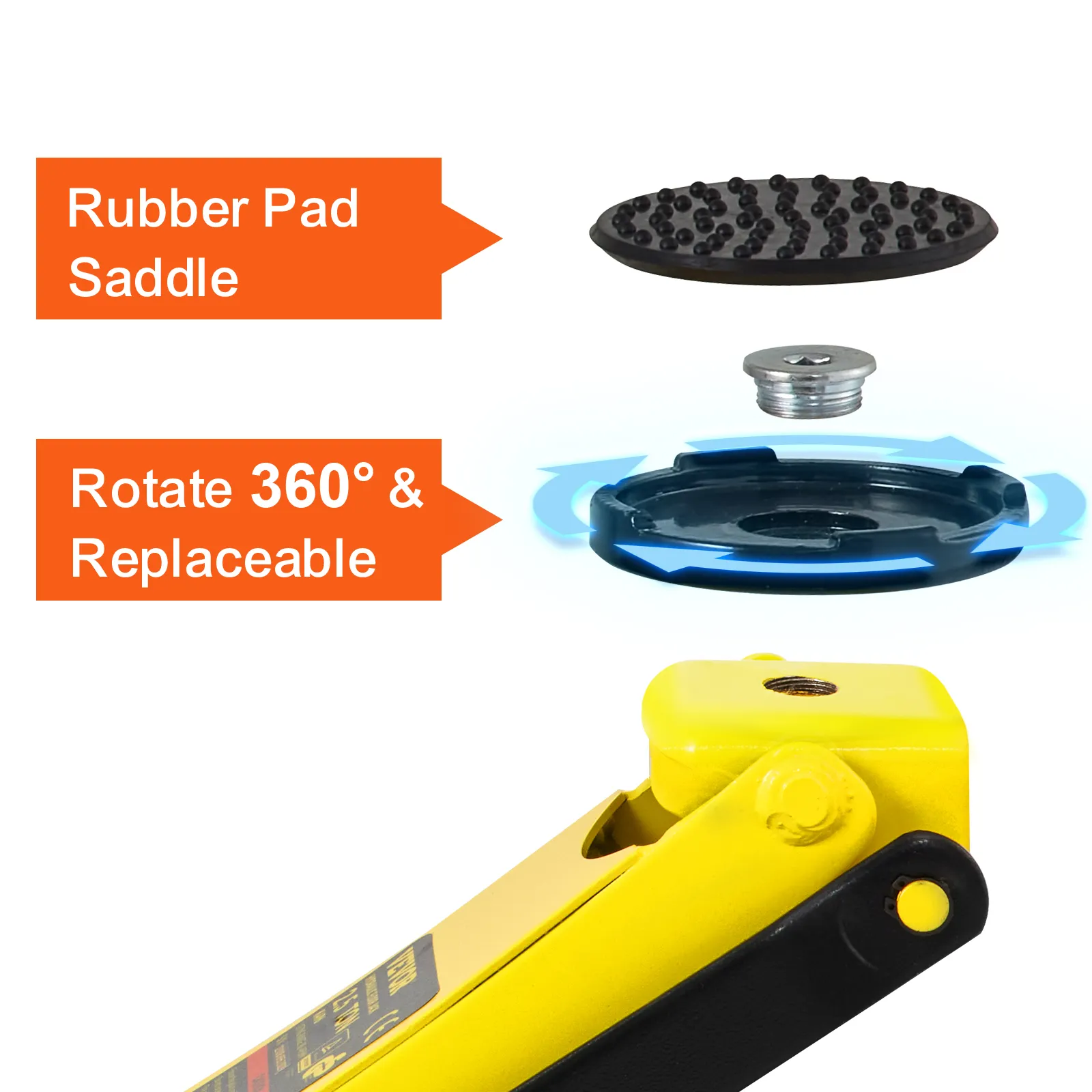 Gato de piso VEVOR con asiento de goma giratorio y reemplazable para un uso versátil y conveniente.