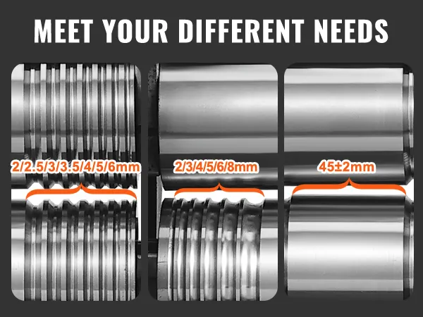 VEVOR jewelry rolling mill for square wire, half round, and sheet width up to 45mm.