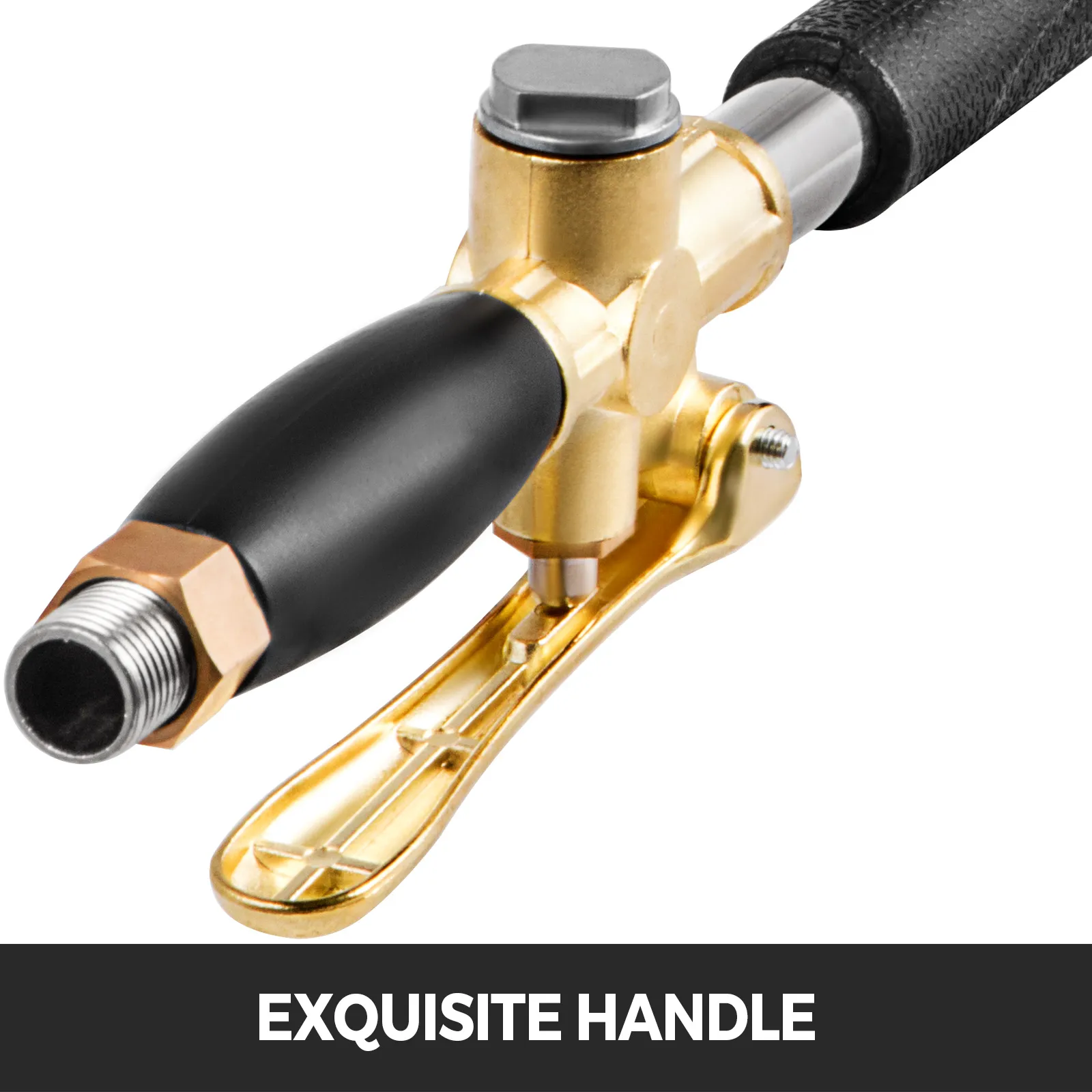 VEVOR stucco sprayer exquisite handle with ergonomic black grip and metal accents.