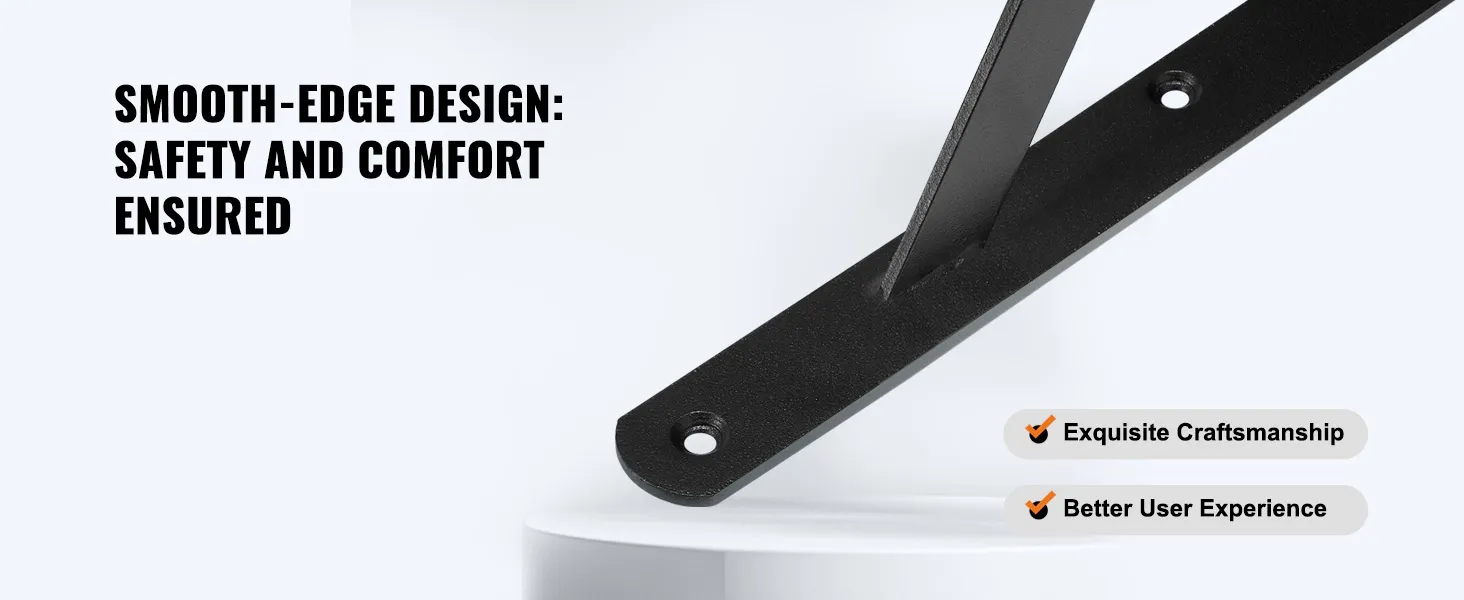 VEVOR-plankbeugel met glad randontwerp voor veiligheid en comfort. Exclusief vakmanschap, betere gebruikerservaring.