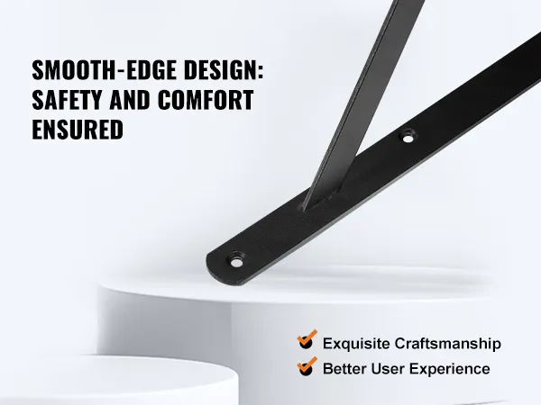 smooth-edge VEVOR shelf bracket ensuring safety and comfort with exquisite craftsmanship.