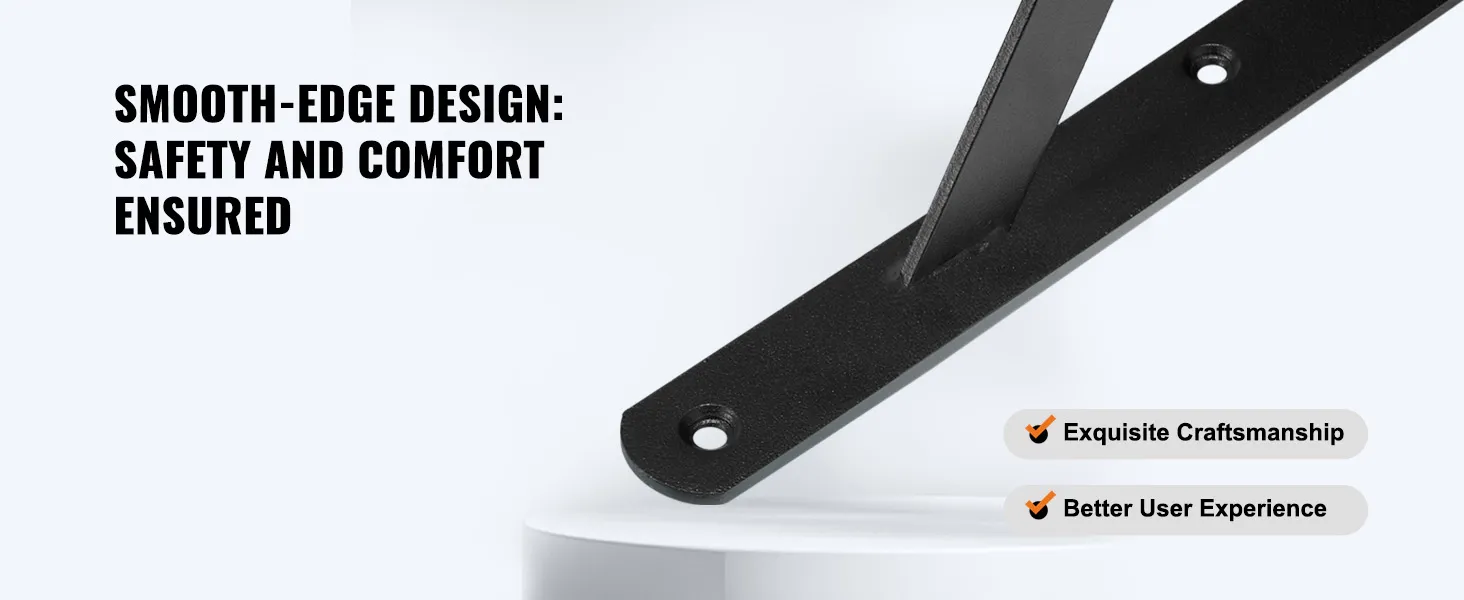 smooth-edge VEVOR shelf bracket ensuring safety and comfort with exquisite craftsmanship.