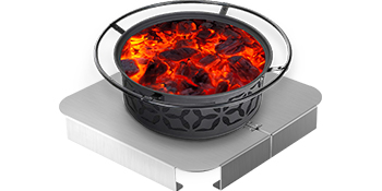VEVOR Fire Pit Heat Shield, 26 x 26 inch Deck Defender & Grass