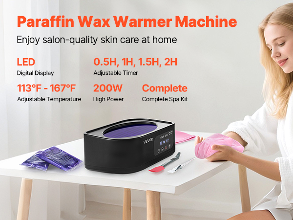 VEVOR Paraffin Wax Heater — 3500ML Hand & Foot Spa