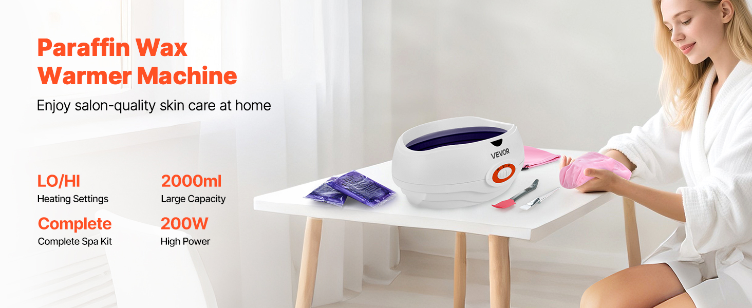 VEVOR Hand Wax Warmer — 2000ml Pot & 200W Fast Heating