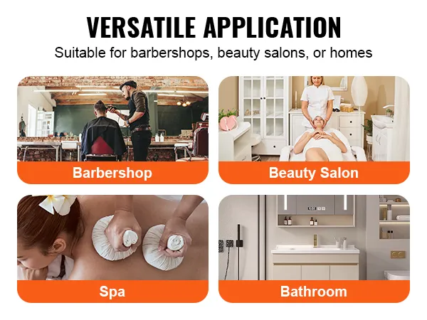 VEVOR salonwerkstation voor kapperszaken, schoonheidssalons, spa's en badkamers. Geschikt voor veelzijdig gebruik.