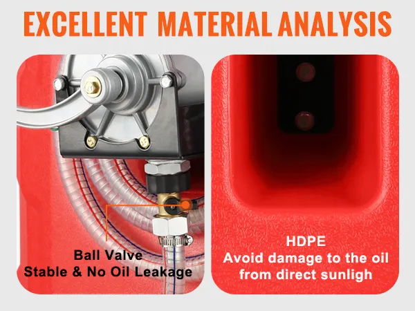 VEVOR Fuel Caddy, 32 Gallon, Portable Fuel Storage Tank On-Wheels, with Manual Transfer Pump, Gasoline Diesel Fuel Container for Cars, Lawn Mowers, ATVs, Boats, More, Red