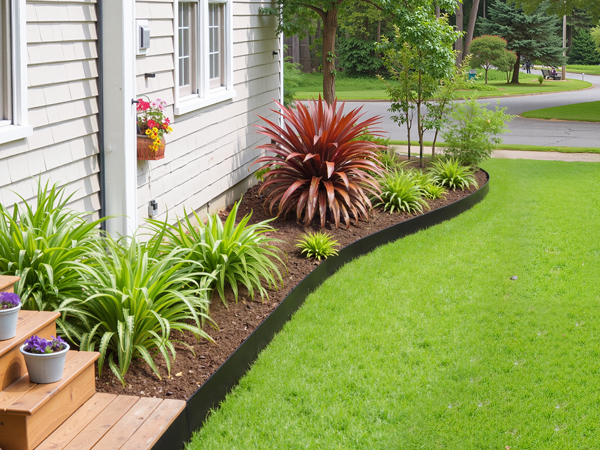 VEVOR Plastic Garden Border Edging - 33ft x 4in, 30 Spikes