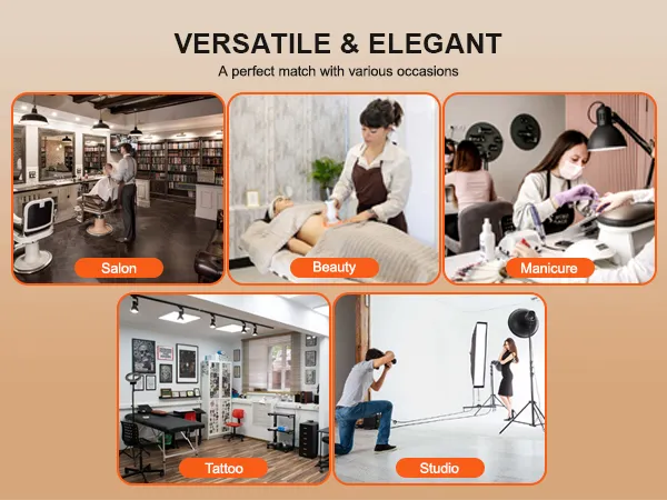 VEVOR salon trolley cart for versatile use across salons, beauty, manicures, tattoos, and studios.