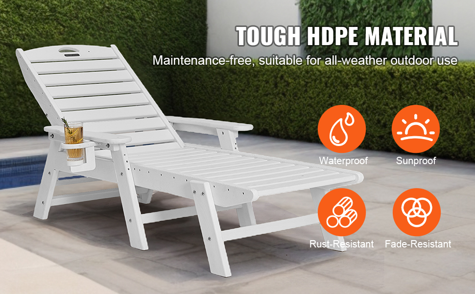 CAMPHILL Klappbare Chaiselongue Mit Sonnenschirm – Verstellbare Liege, Stahlrahmen, Mesh-Sitz, Für Garten, Strand & Pool