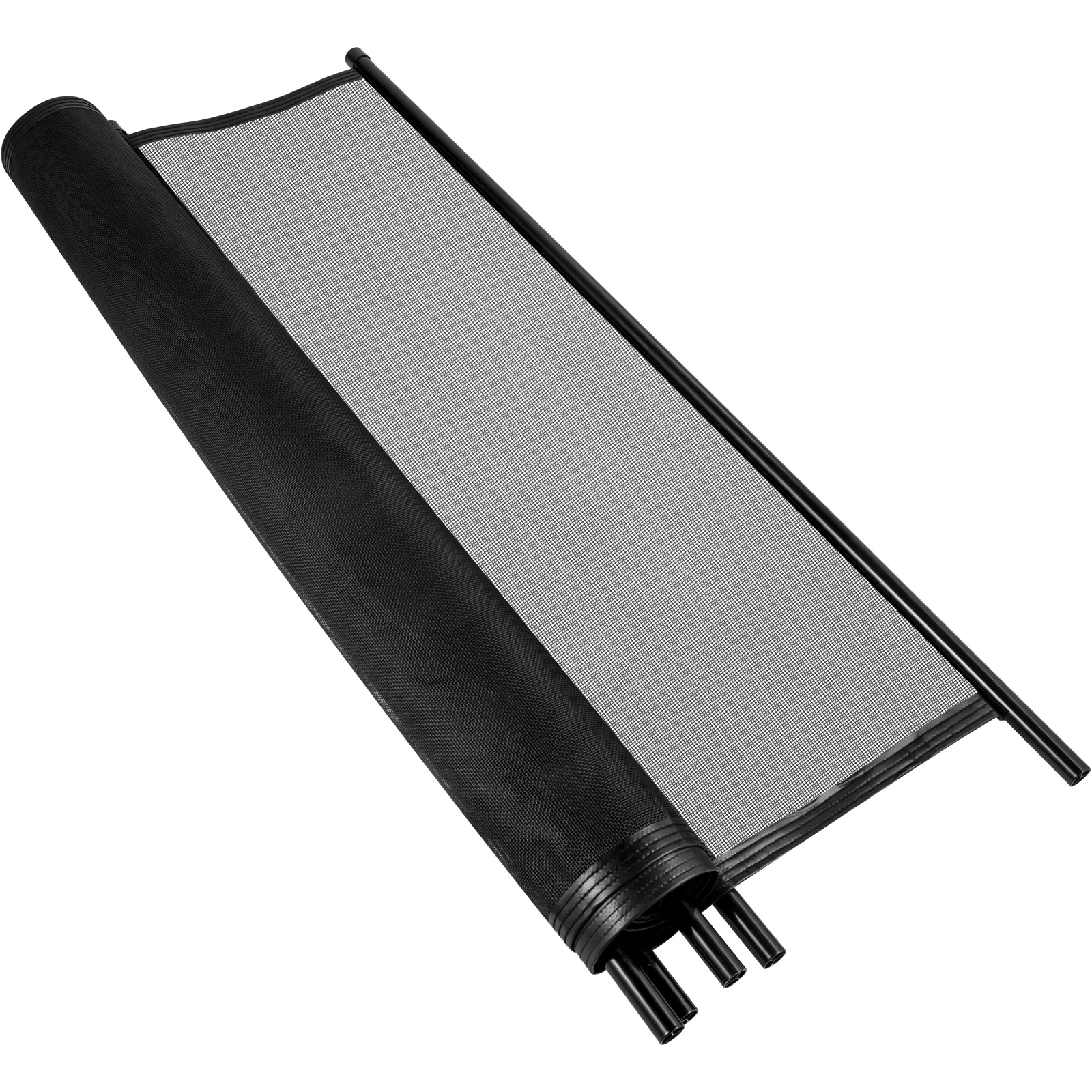 black mesh roll of VEVOR sentry security pool fence with poles.