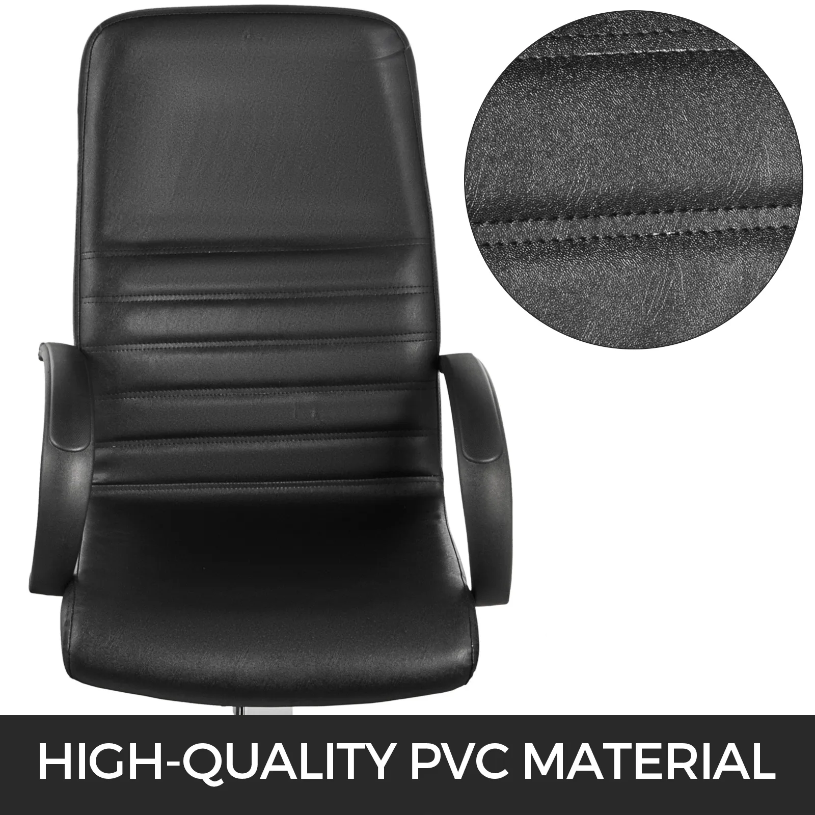 Silla de spa de pedicura VEVOR con material de PVC de alta calidad y diseño ergonómico.