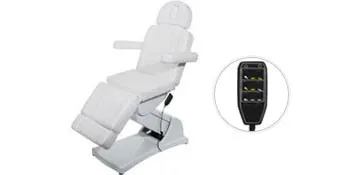 white VEVOR electric facial chair with adjustable features and remote control.