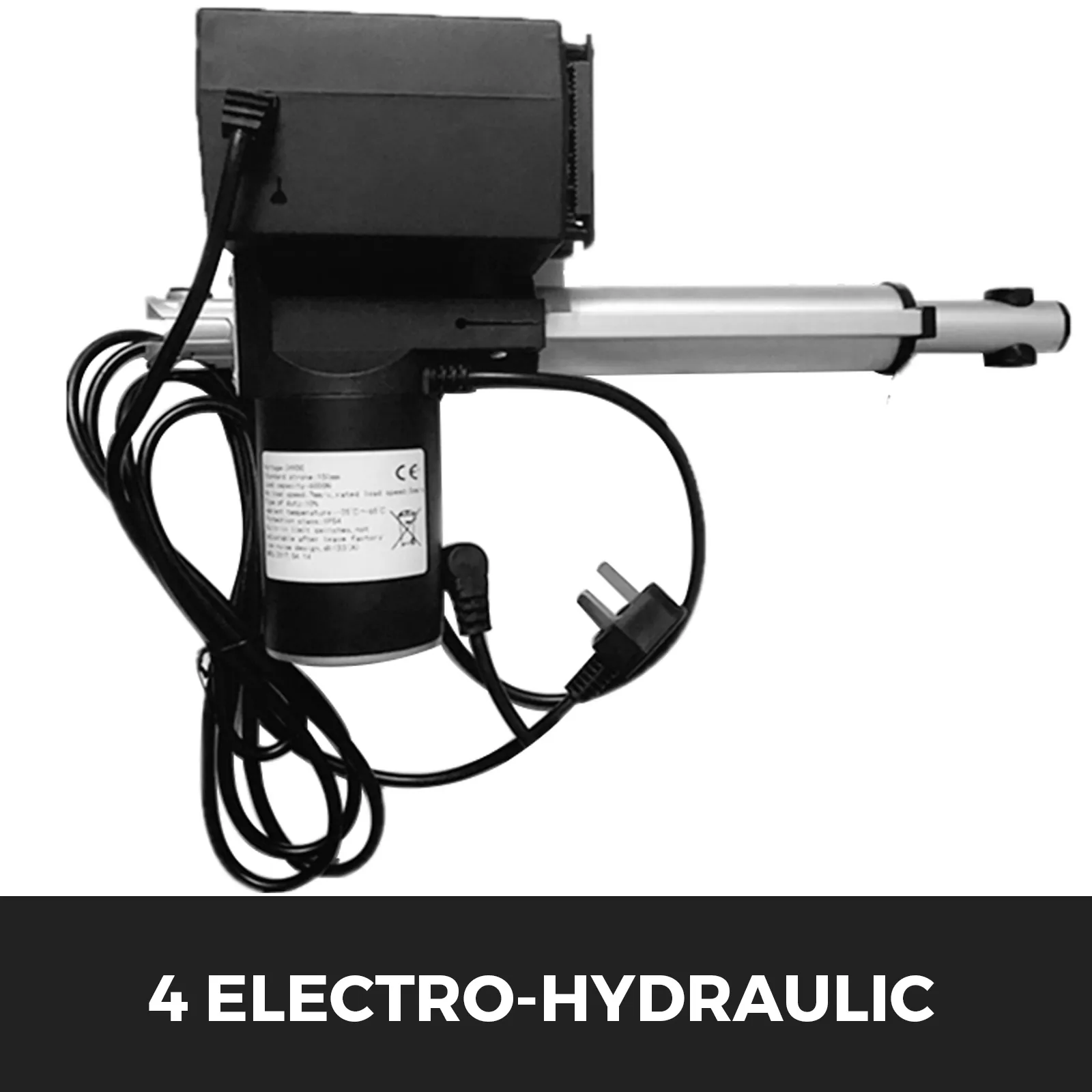 electro-hydraulic mechanism for VEVOR electric facial chair with power cords and labels.