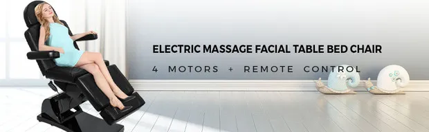 VEVOR electric facial chair with 4 motors and remote control in modern room